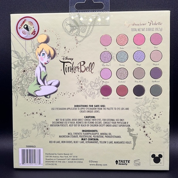 Disney Tinkerbell Limited Edition 16 Color Eyeshadow Mirror Palette - Picture 6 of 6